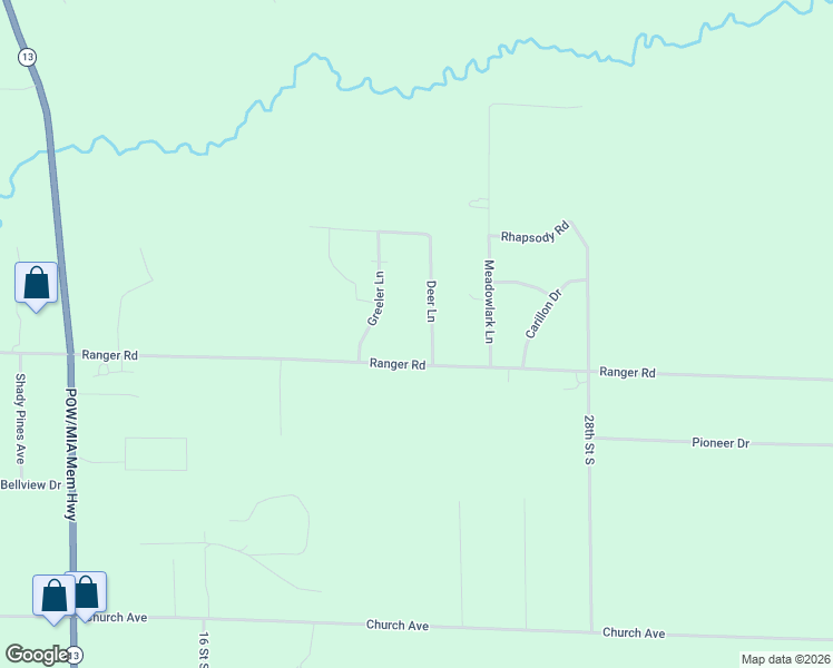 map of restaurants, bars, coffee shops, grocery stores, and more near 7910 Deer Lane in Wisconsin Rapids