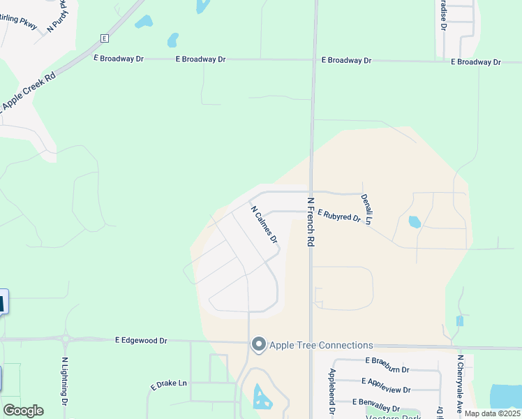 map of restaurants, bars, coffee shops, grocery stores, and more near 3101 East Rubyred Drive in Appleton