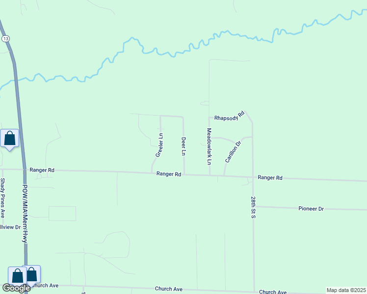 map of restaurants, bars, coffee shops, grocery stores, and more near 7721 Deer Lane in Wisconsin Rapids