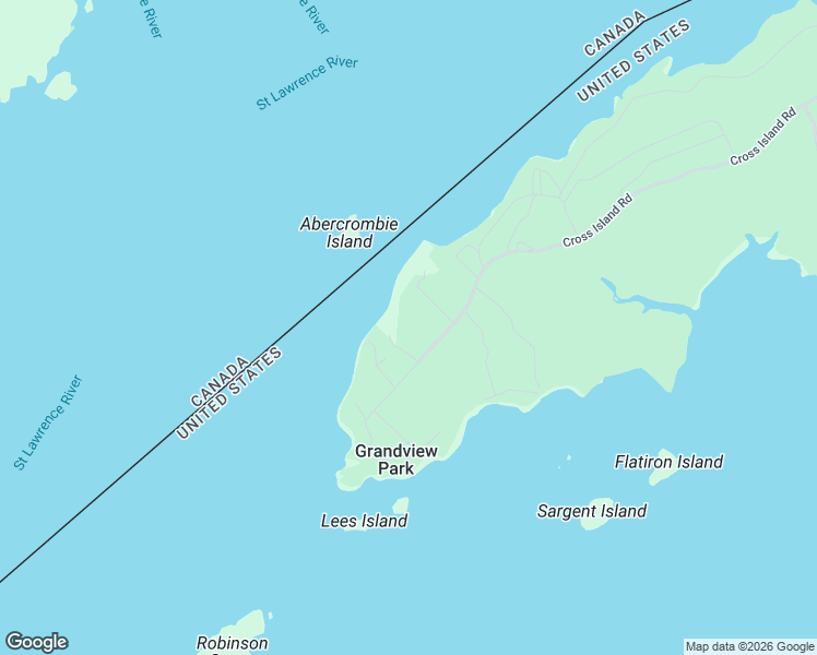 map of restaurants, bars, coffee shops, grocery stores, and more near 15767 Grandview Park Road in Wellesley Island