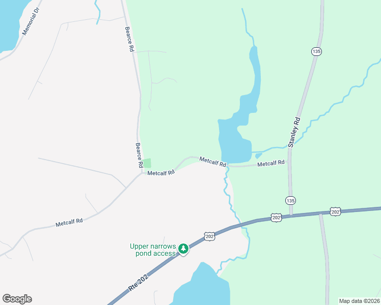 map of restaurants, bars, coffee shops, grocery stores, and more near 376 Metcalf Road in Winthrop