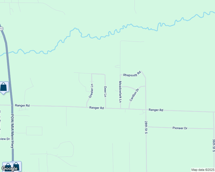 map of restaurants, bars, coffee shops, grocery stores, and more near 7721 Deer Lane in Wisconsin Rapids