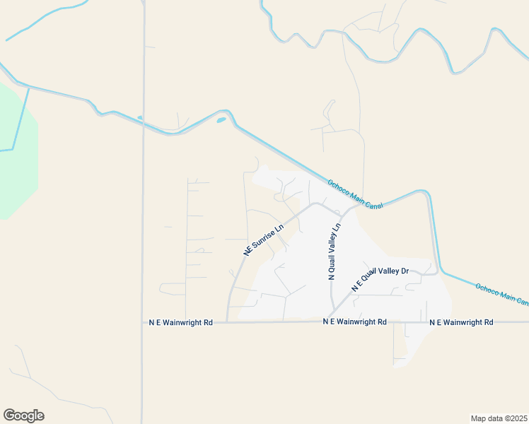 map of restaurants, bars, coffee shops, grocery stores, and more near 2752 Sunrise Trail in Prineville