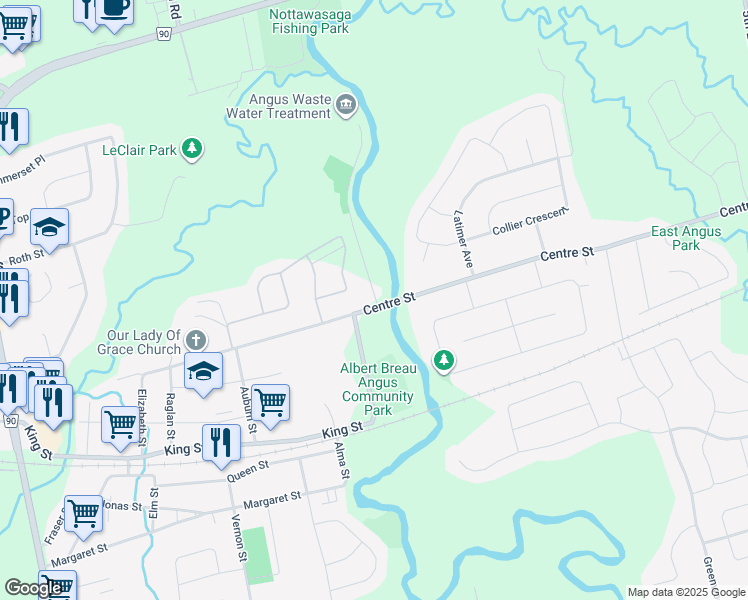 175 Centre Street, Angus ON Walk Score