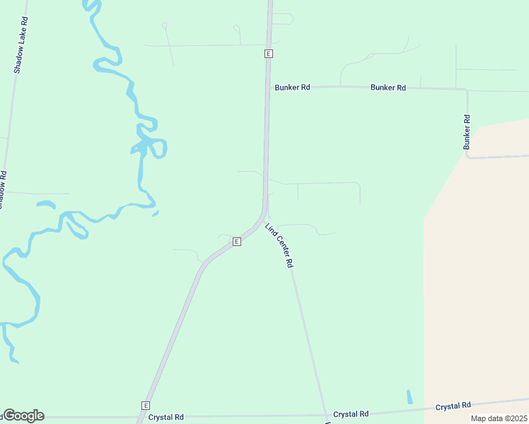 map of restaurants, bars, coffee shops, grocery stores, and more near County Highway E in Waupaca