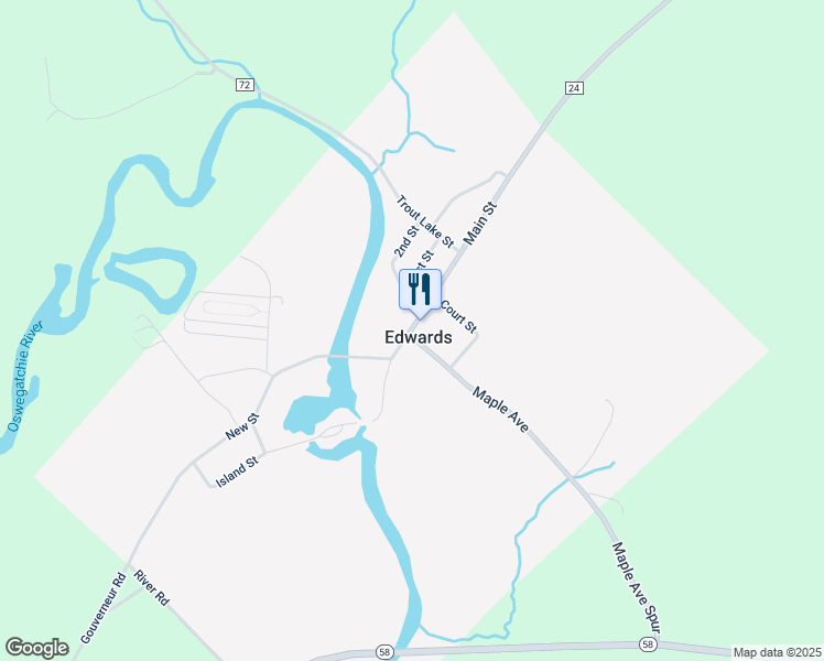 map of restaurants, bars, coffee shops, grocery stores, and more near 161 Main Street in Edwards
