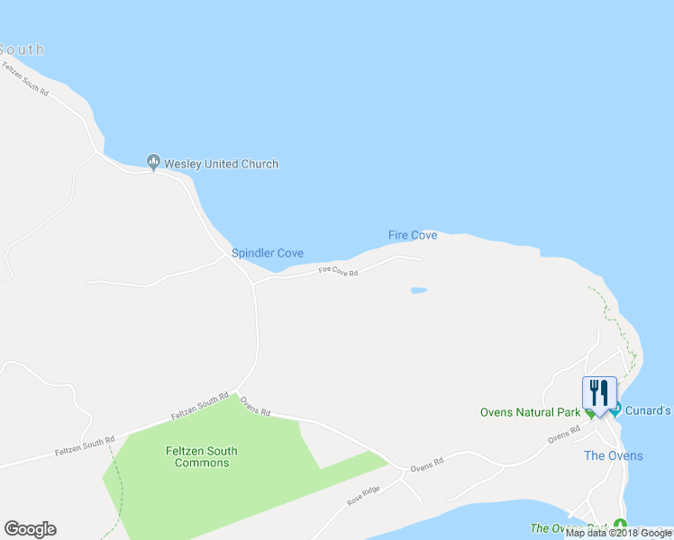 map of restaurants, bars, coffee shops, grocery stores, and more near Fire Cove Road in Rose Bay