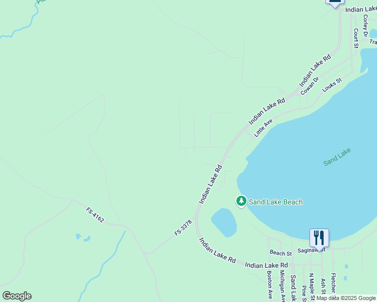 map of restaurants, bars, coffee shops, grocery stores, and more near Clements Avenue in Iosco