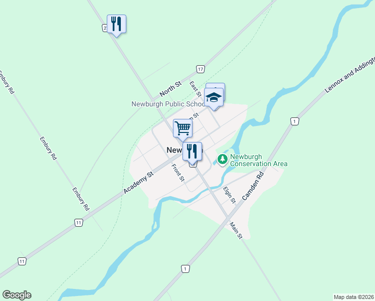 map of restaurants, bars, coffee shops, grocery stores, and more near 314 Academy Street in Newburgh