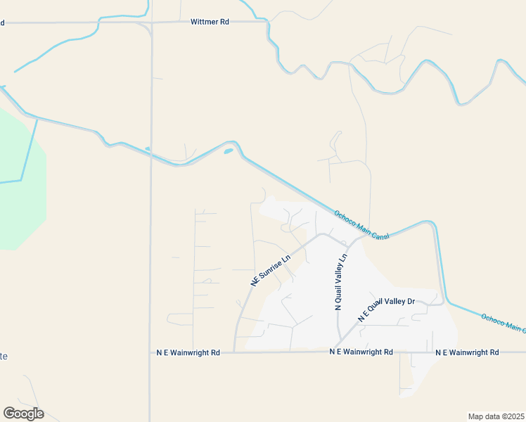 map of restaurants, bars, coffee shops, grocery stores, and more near 2752 Sunrise Trail in Prineville