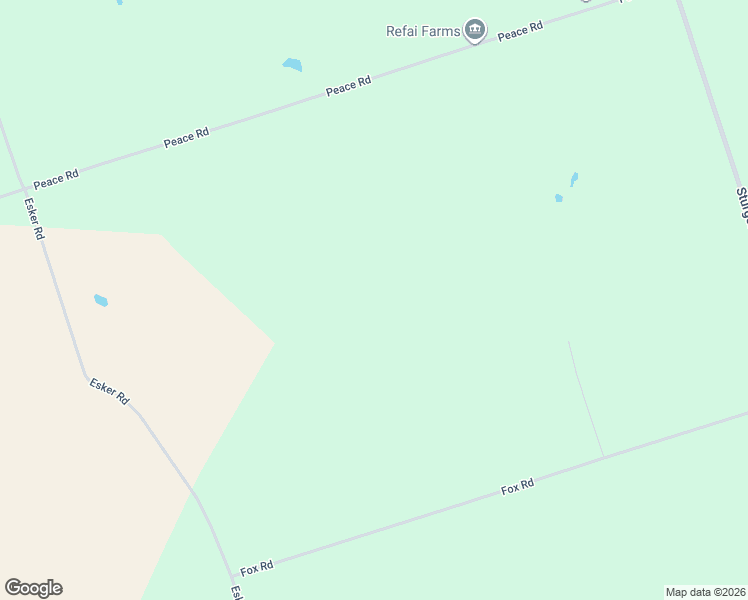 map of restaurants, bars, coffee shops, grocery stores, and more near Peace Road in Kawartha Lakes