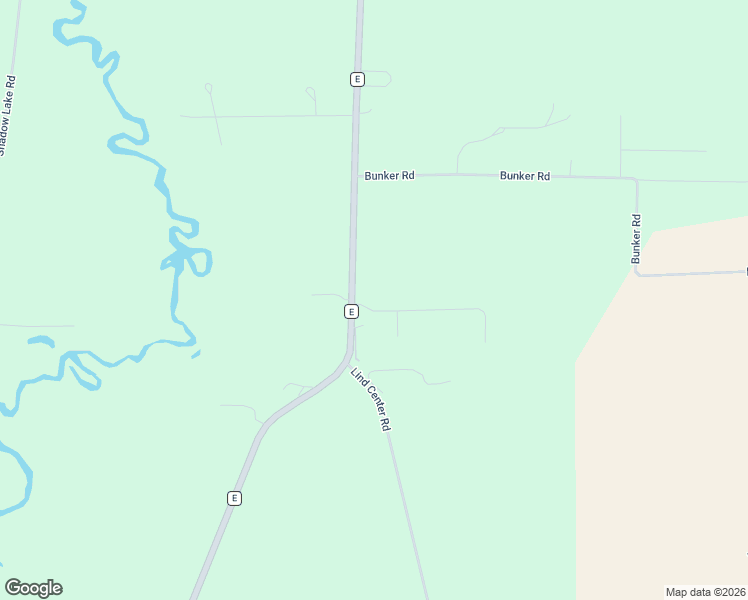map of restaurants, bars, coffee shops, grocery stores, and more near County Highway E in Waupaca