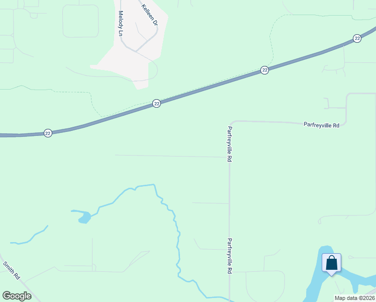 map of restaurants, bars, coffee shops, grocery stores, and more near E2030 Polly Road in Waupaca