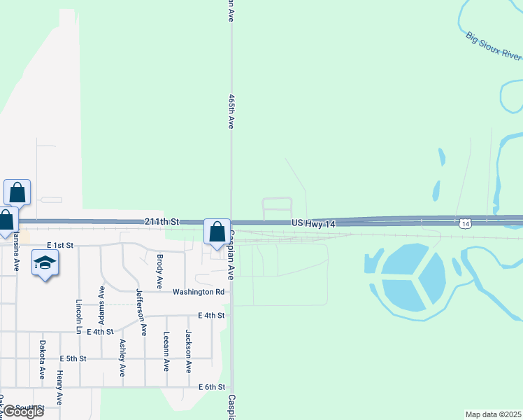 map of restaurants, bars, coffee shops, grocery stores, and more near 628 Astrachan Avenue in Volga