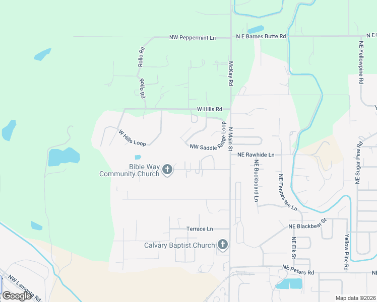 map of restaurants, bars, coffee shops, grocery stores, and more near 411 Northwest Mc Donald Road in Prineville