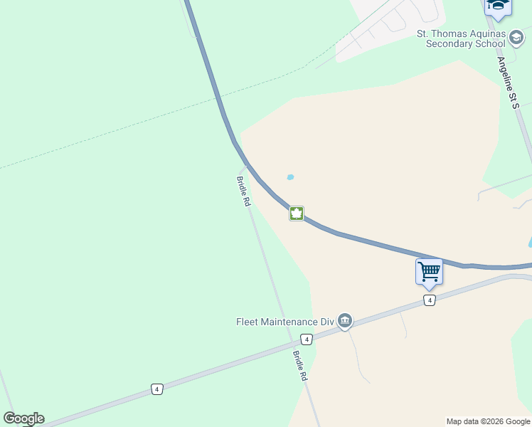 map of restaurants, bars, coffee shops, grocery stores, and more near Trans-Canada Highway in Lindsay