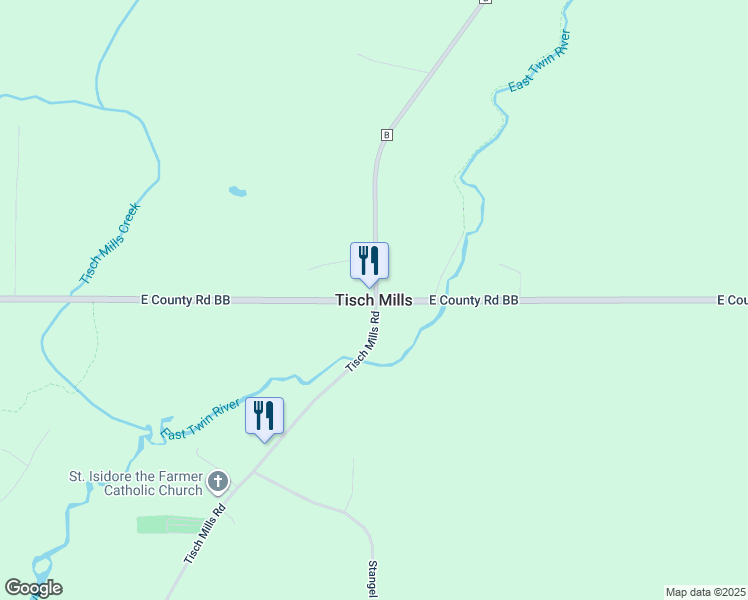 map of restaurants, bars, coffee shops, grocery stores, and more near in Tisch Mills