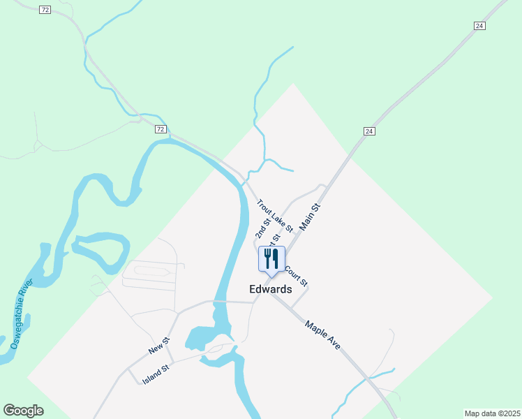map of restaurants, bars, coffee shops, grocery stores, and more near 29 Trout Lake Street in Edwards