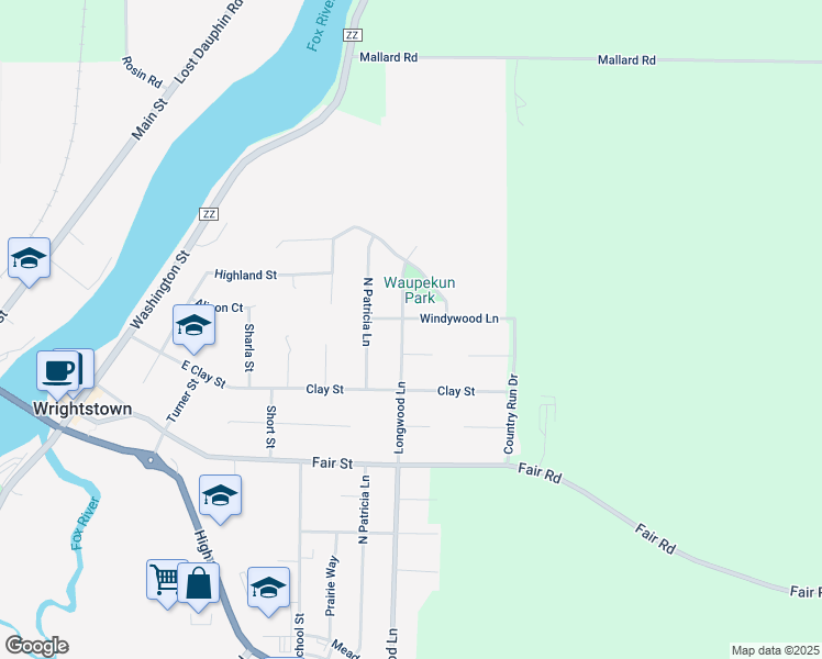 map of restaurants, bars, coffee shops, grocery stores, and more near 334 Longwood Lane in Wrightstown