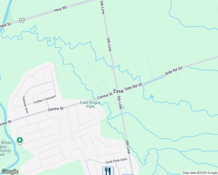 map of restaurants, bars, coffee shops, grocery stores, and more near 7 Wakefield Boulevard in Essa
