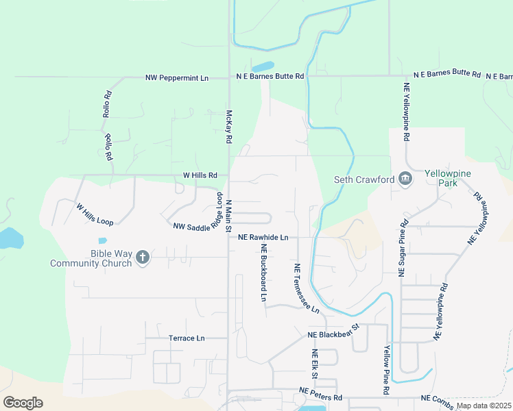 map of restaurants, bars, coffee shops, grocery stores, and more near 3050 North Main Street in Prineville