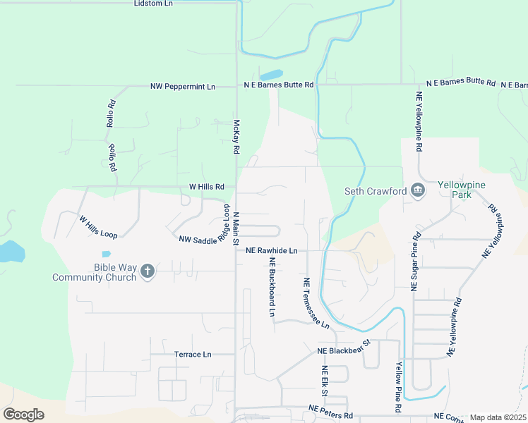map of restaurants, bars, coffee shops, grocery stores, and more near 3050 North Main Street in Prineville