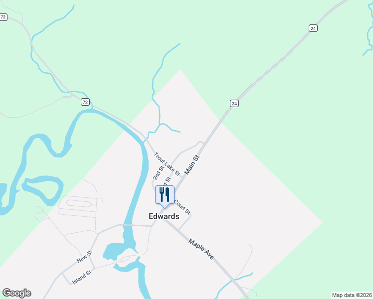 map of restaurants, bars, coffee shops, grocery stores, and more near 217 Main St in Edwards