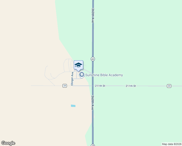 map of restaurants, bars, coffee shops, grocery stores, and more near 400 Sunshine Drive in Miller