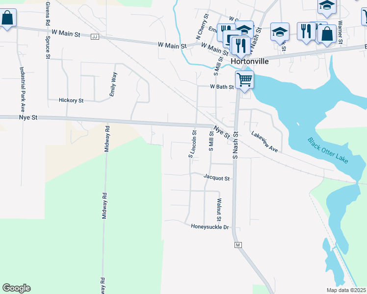 map of restaurants, bars, coffee shops, grocery stores, and more near 312 Cordy Lane in Hortonville