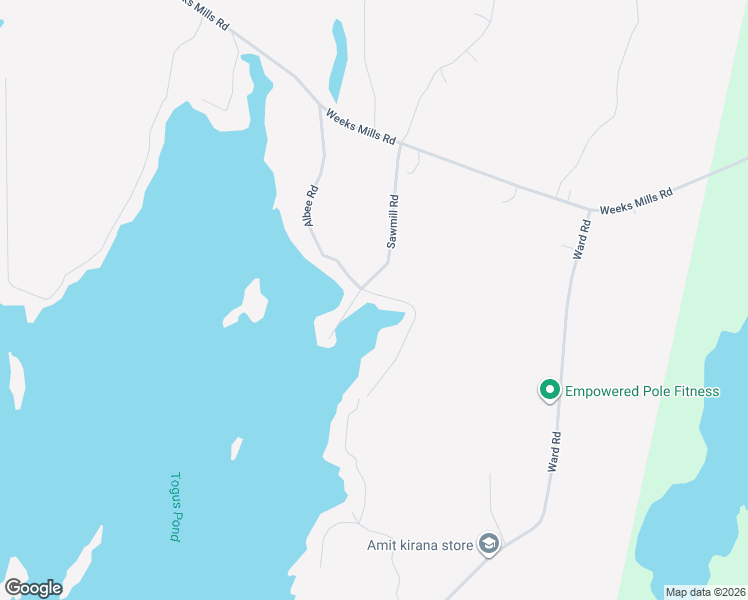 map of restaurants, bars, coffee shops, grocery stores, and more near 96 Albee Road in Augusta