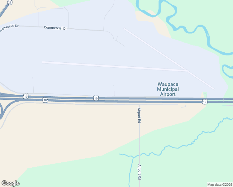 map of restaurants, bars, coffee shops, grocery stores, and more near Wisconsin 49 in Waupaca