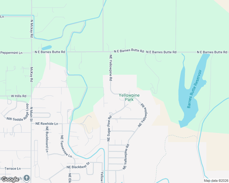 map of restaurants, bars, coffee shops, grocery stores, and more near 3237 Northeast Yellowpine Road in Prineville