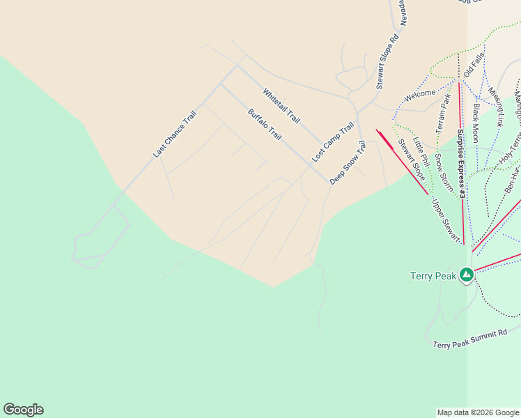 map of restaurants, bars, coffee shops, grocery stores, and more near Lost Camp Trail in Lead