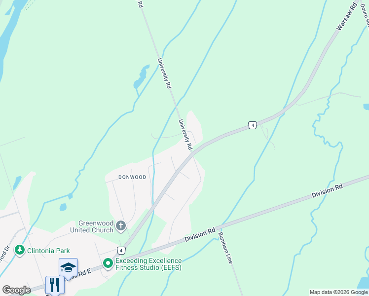 map of restaurants, bars, coffee shops, grocery stores, and more near 70 University Road in Peterborough