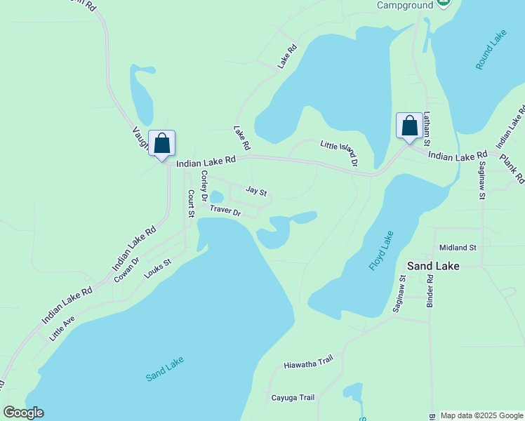 map of restaurants, bars, coffee shops, grocery stores, and more near 3760-3860 Jay Street in Iosco