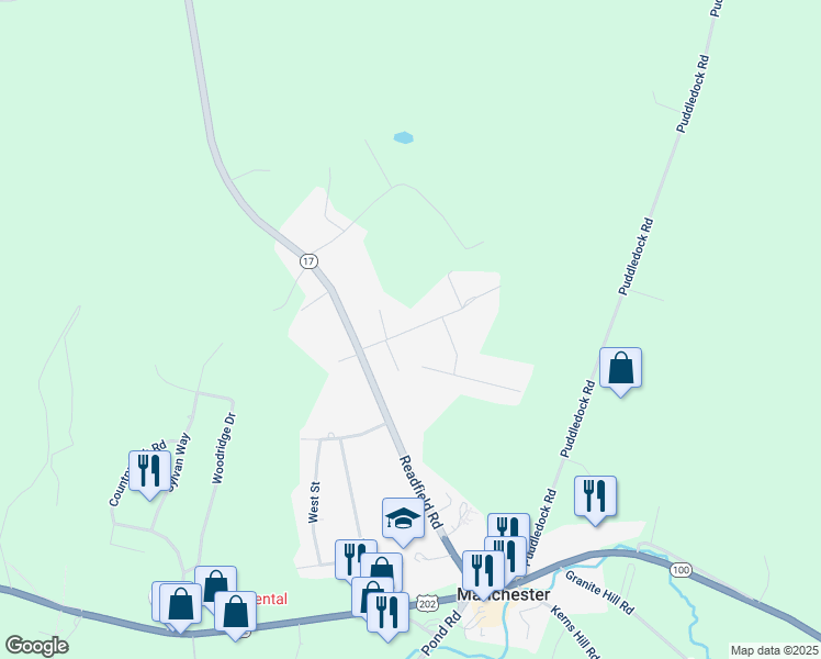 map of restaurants, bars, coffee shops, grocery stores, and more near 26 Kennison Street in Manchester