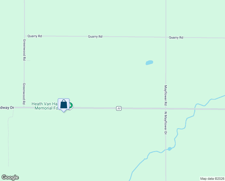 map of restaurants, bars, coffee shops, grocery stores, and more near W6348 County Road JJ in Appleton