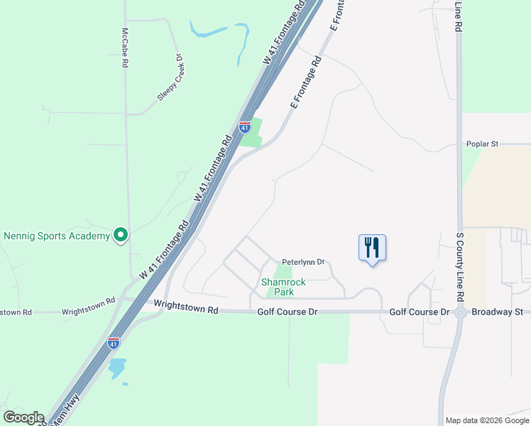 map of restaurants, bars, coffee shops, grocery stores, and more near Royal Saint Pats Drive in Wrightstown