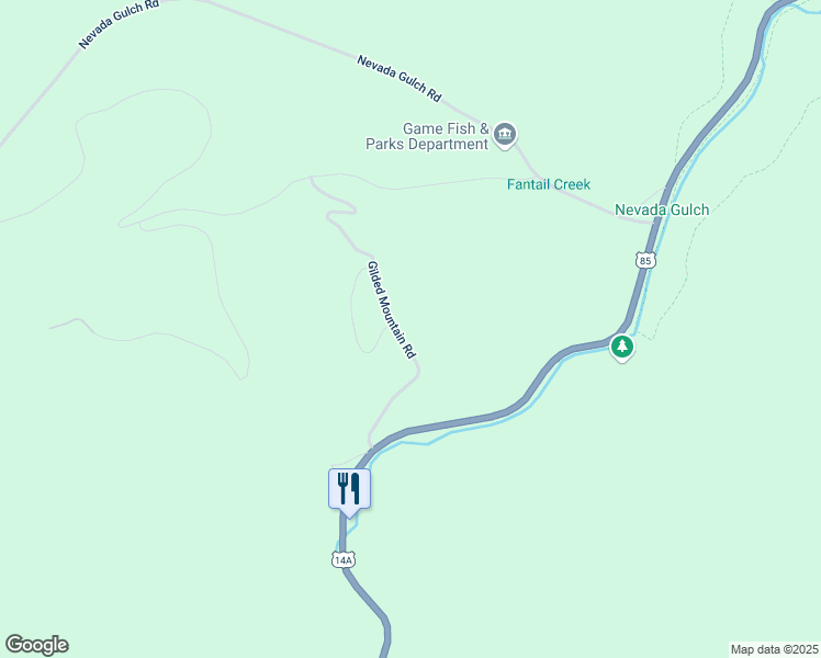 map of restaurants, bars, coffee shops, grocery stores, and more near CanAm Highway in Lead