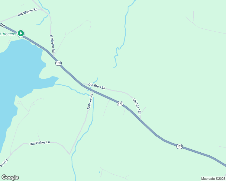 map of restaurants, bars, coffee shops, grocery stores, and more near Old Route 133 in Winthrop