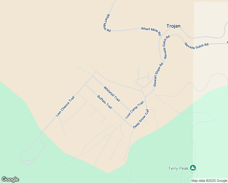 map of restaurants, bars, coffee shops, grocery stores, and more near 11030 Whitetail Trail in Lead