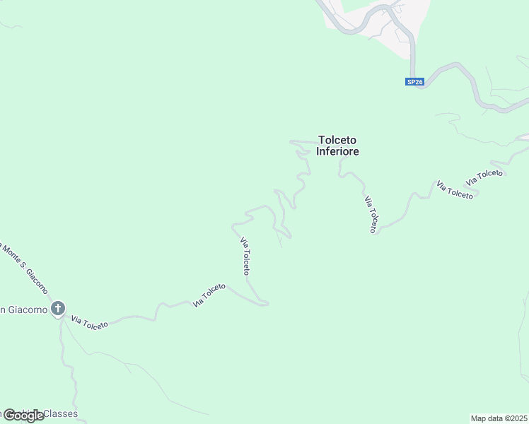 map of restaurants, bars, coffee shops, grocery stores, and more near 62 Via Tolceto in Città Metropolitana di Genova