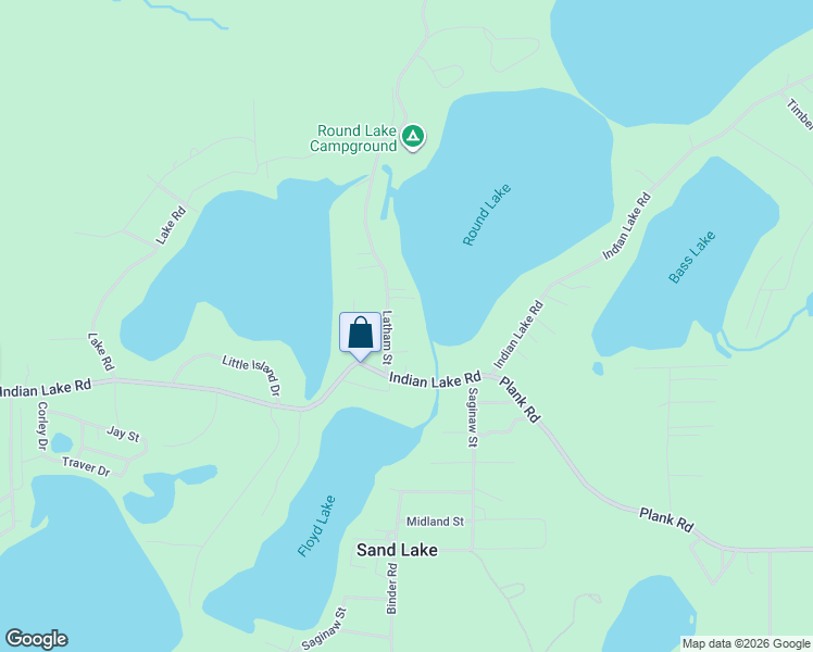 map of restaurants, bars, coffee shops, grocery stores, and more near Latham Street in National City