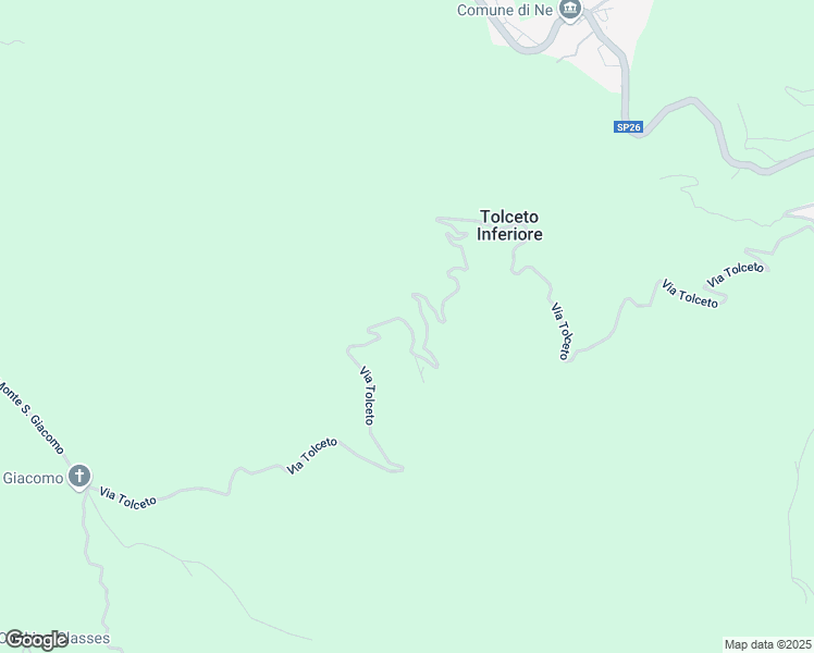 map of restaurants, bars, coffee shops, grocery stores, and more near 62 Via Tolceto in Città Metropolitana di Genova