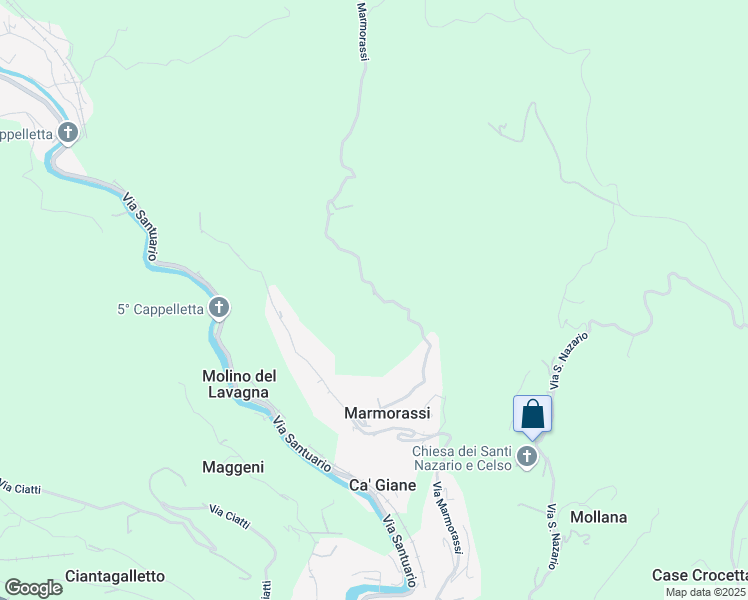 map of restaurants, bars, coffee shops, grocery stores, and more near 48 Via Marmorassi in Provincia di Savona