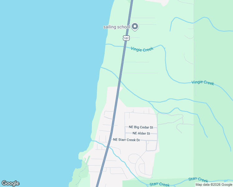 map of restaurants, bars, coffee shops, grocery stores, and more near 3775 Highway 101 North in Yachats
