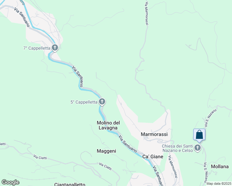 map of restaurants, bars, coffee shops, grocery stores, and more near 72 Via Marmorassi in Marmorassi