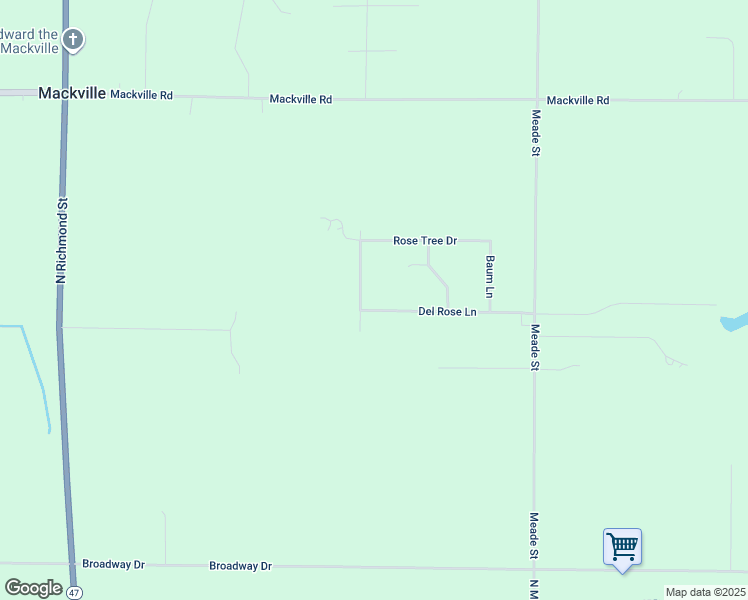 map of restaurants, bars, coffee shops, grocery stores, and more near W4236 Del Rose Lane in Appleton