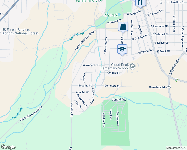 map of restaurants, bars, coffee shops, grocery stores, and more near 713-715 Fullerton Avenue in Buffalo