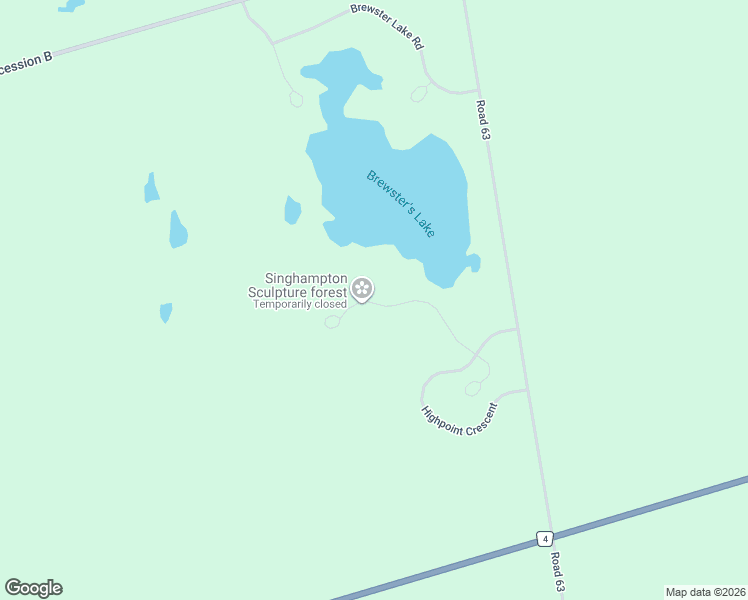 map of restaurants, bars, coffee shops, grocery stores, and more near 129 Lakeview Road in Singhampton